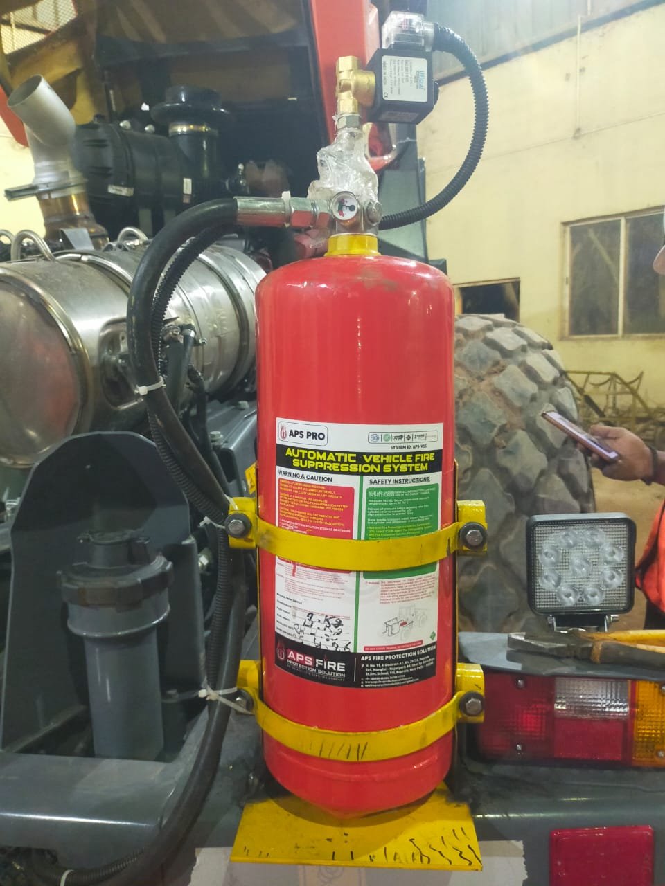 Mining Vehicle Fire Suppression System